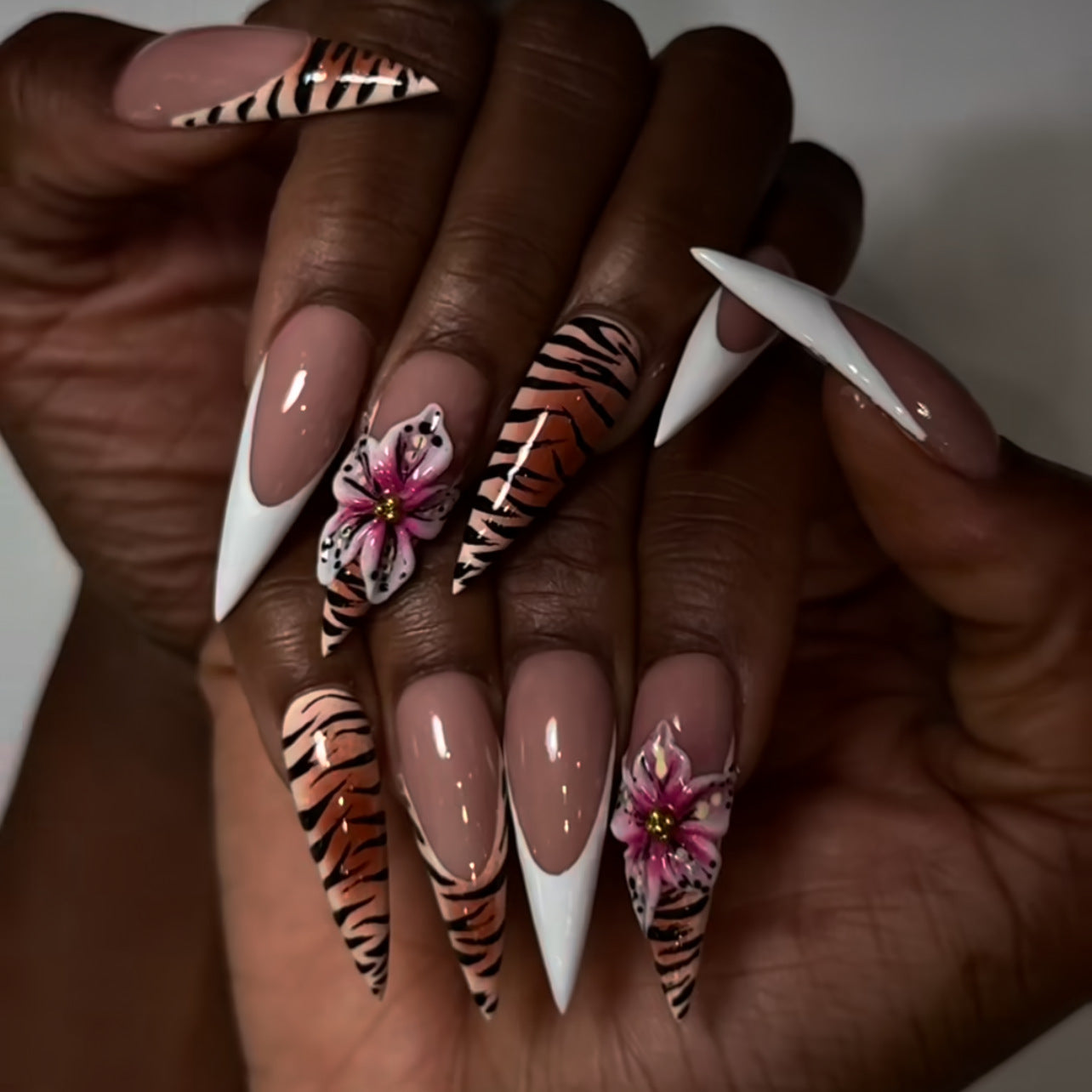 Tiger Floral Stiletto Press