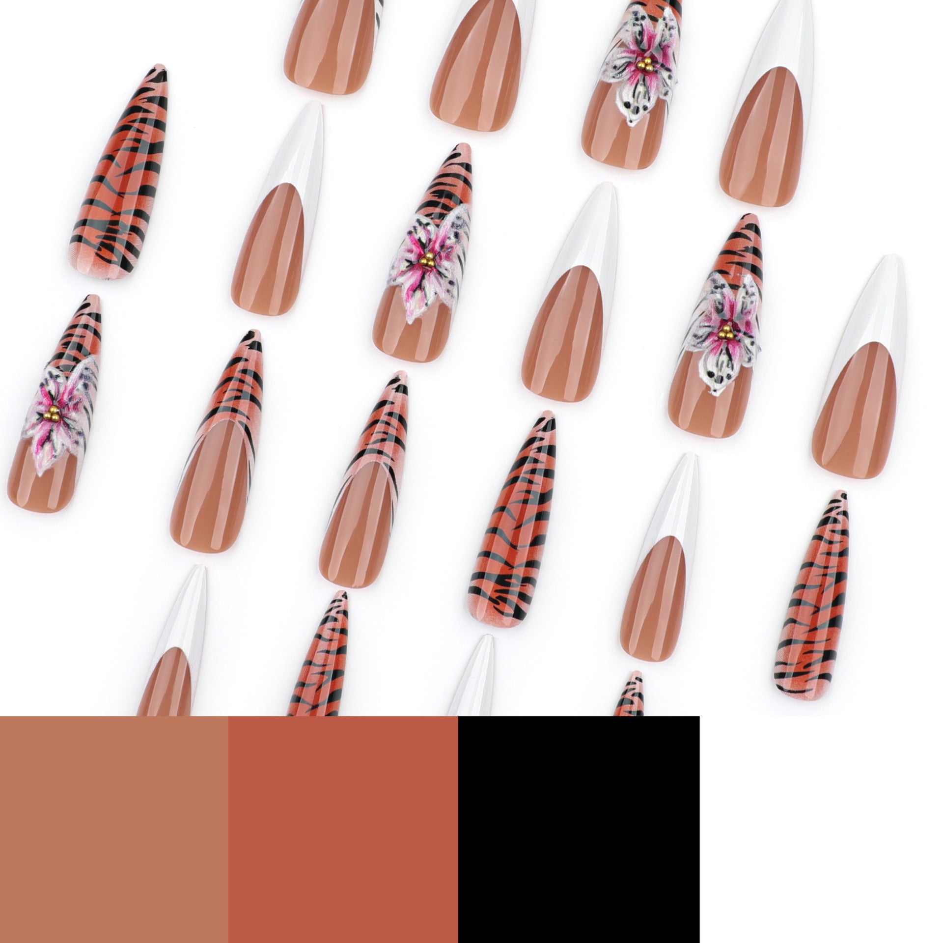 Tiger Floral Stiletto Press
